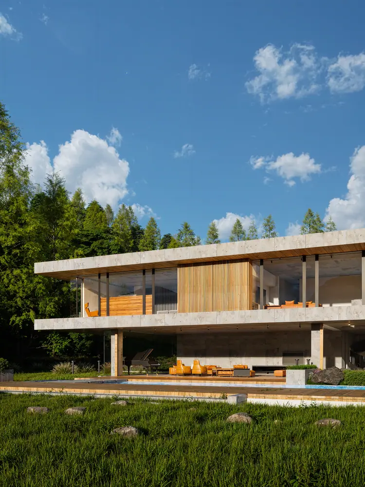 Casa horizontal na floresta, imagem 9